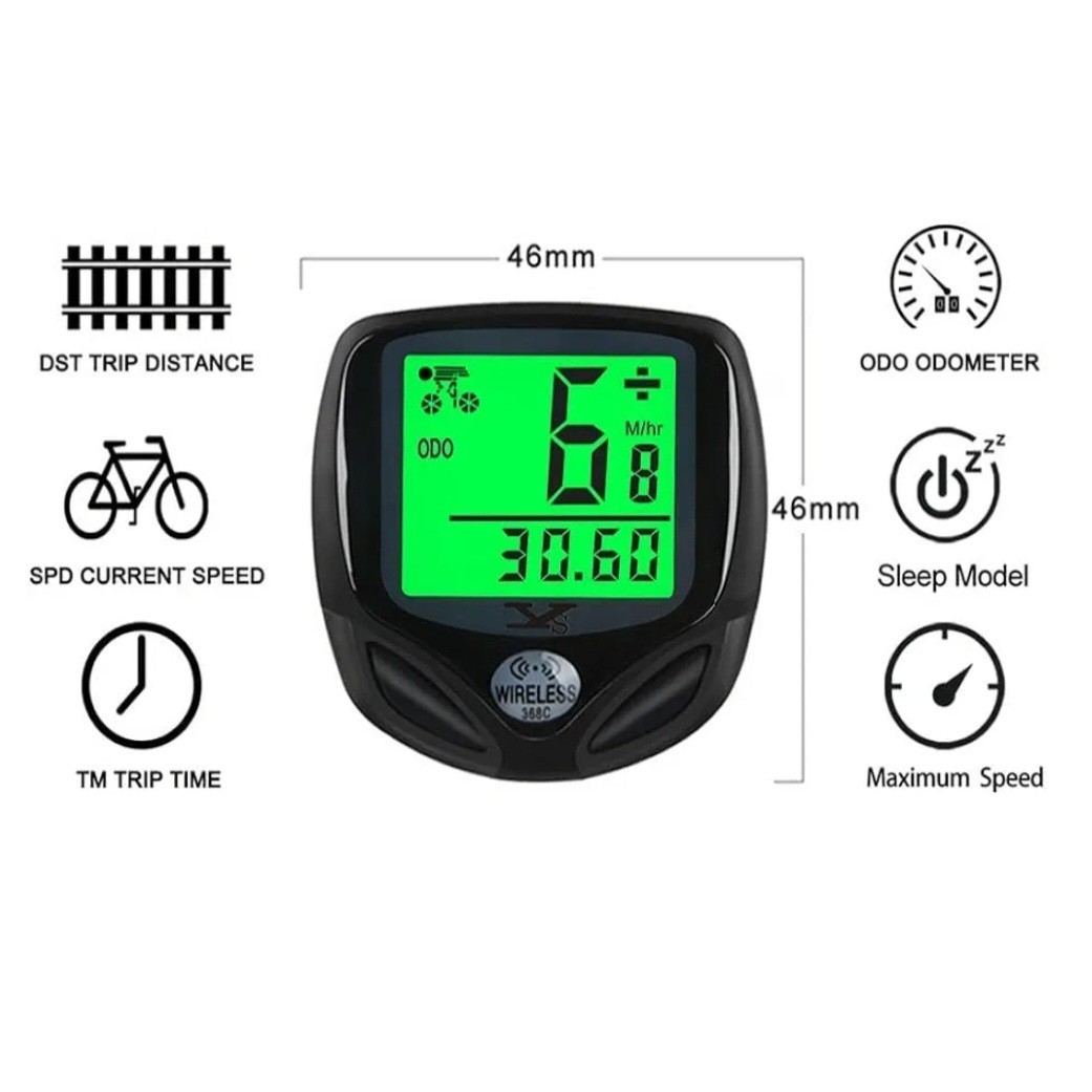 SY Waterproof Multi-Functional LCD Bicycle Speedometer/Odometer