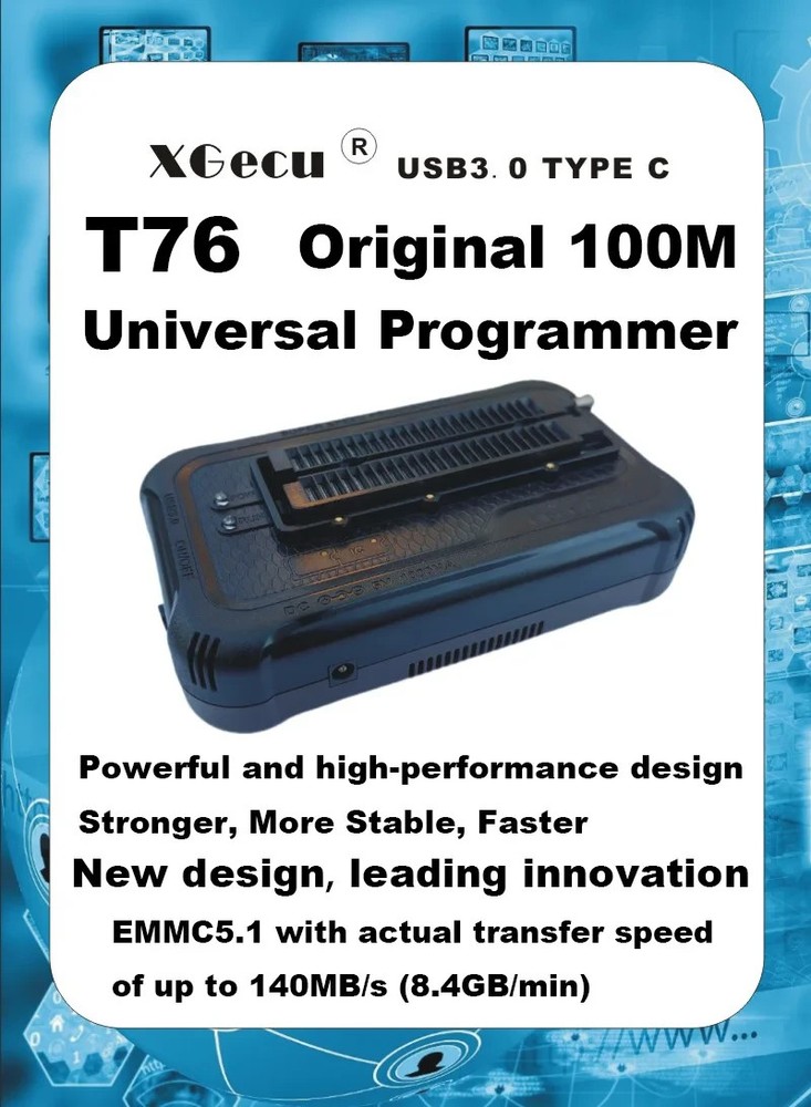 XGecu T76 USB3.0 Universal Programmer Support EEPROM NOR NAND EMMC MCU GAL