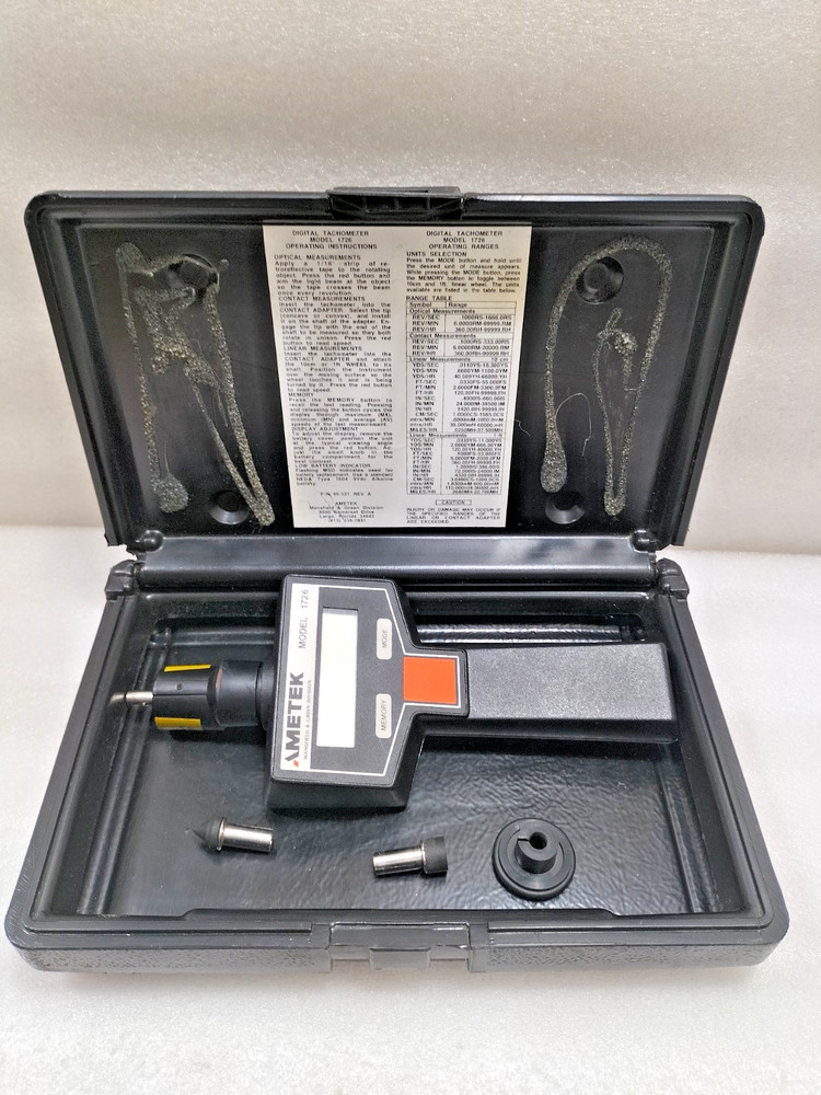 AMETEK MODEL 1726 DIGITAL TACHOMETER DUAL FUNCTION