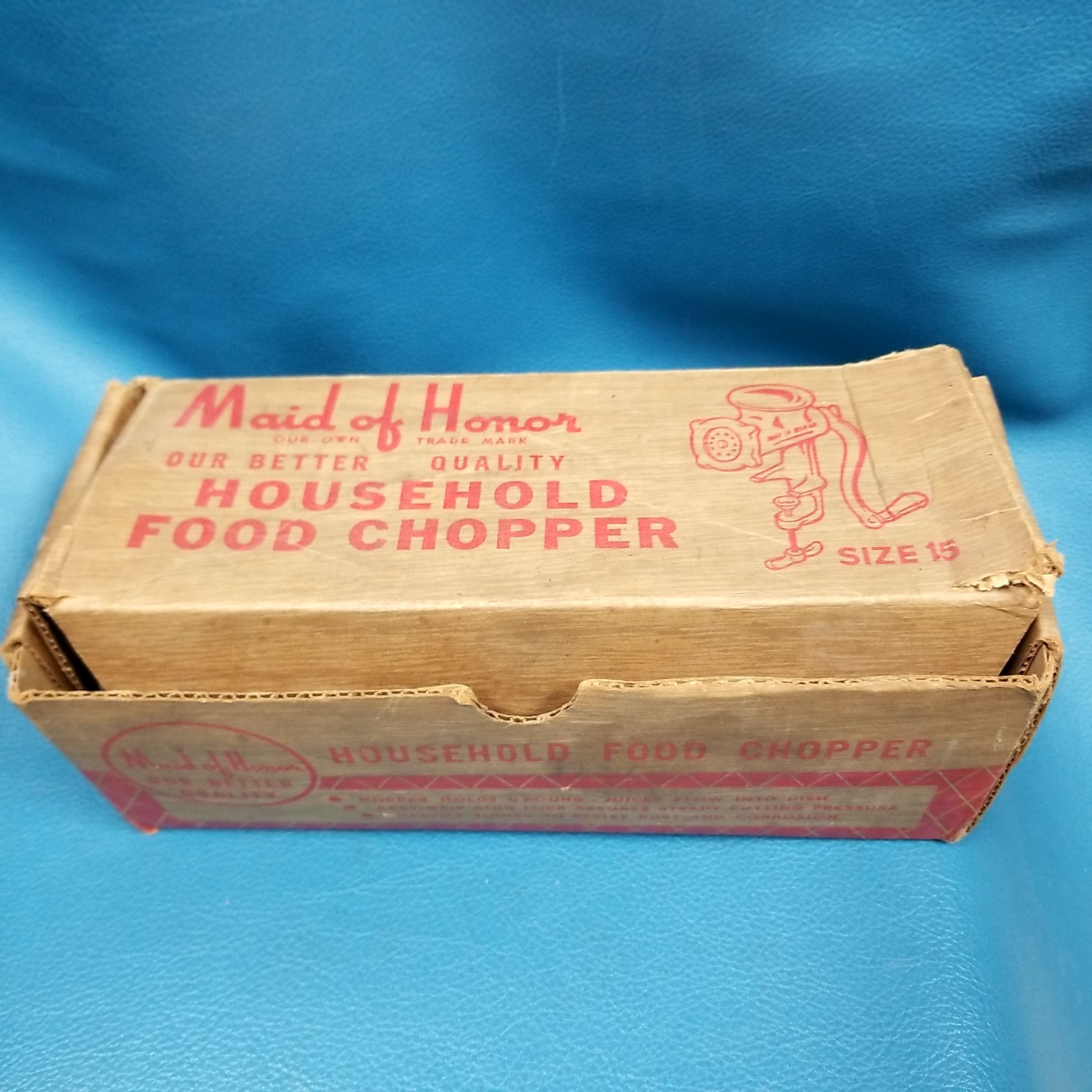 VTG Maid of Honor Household Food Chopper Grinder Set SZ 15 #4710 W Box