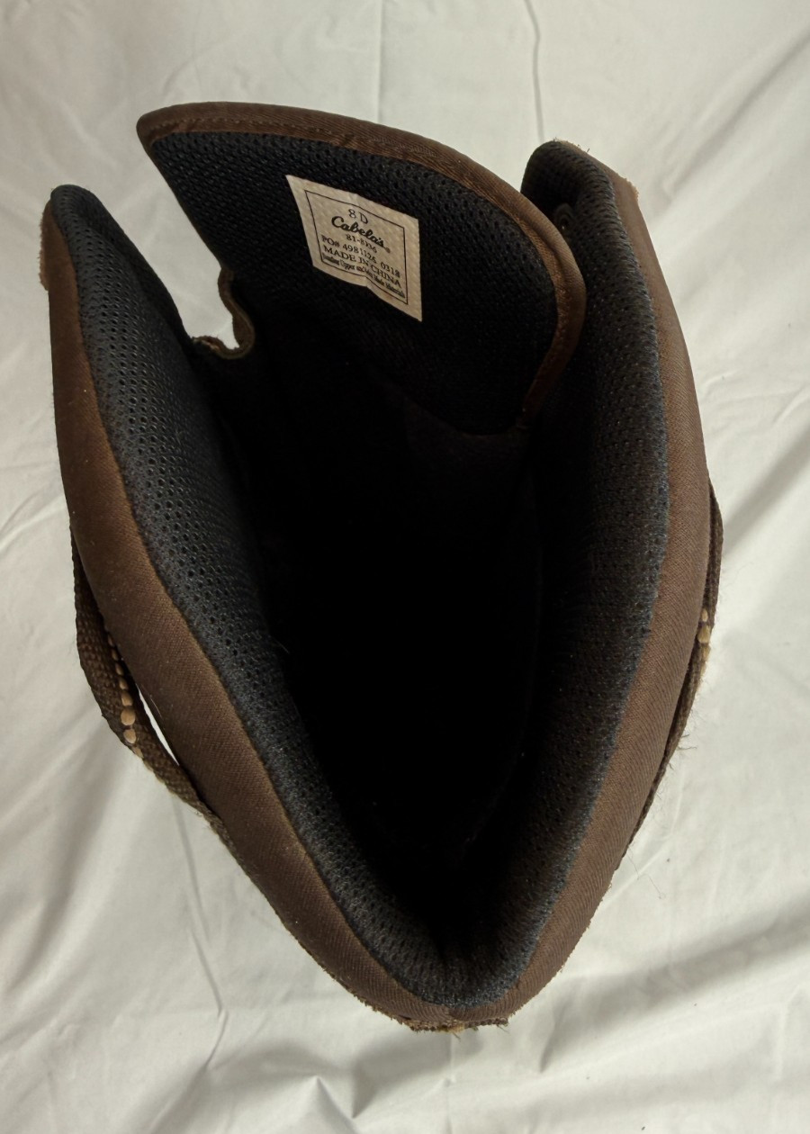 Cabela's 4Most Snake Boots Brown/Black Size 8D Vibram Soles