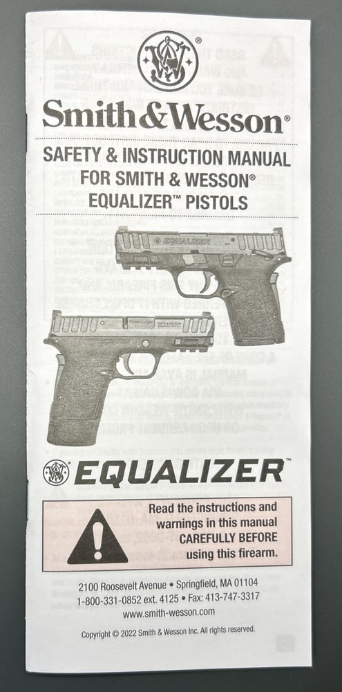 Smith & Wesson: Equalizer - Manual (Factory Original)