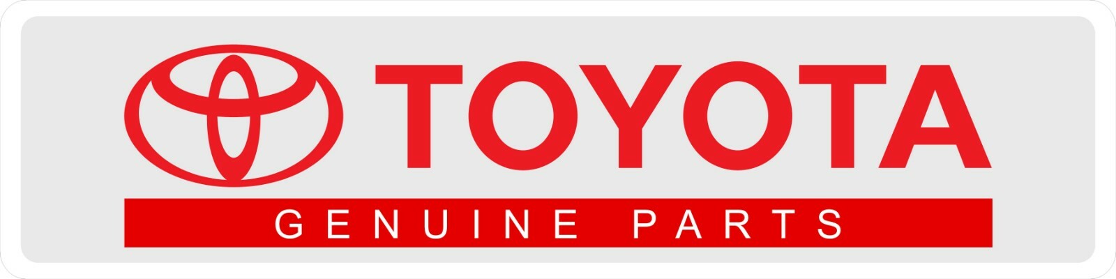 Toyota genuine parts aluminum sign 6" x 24"