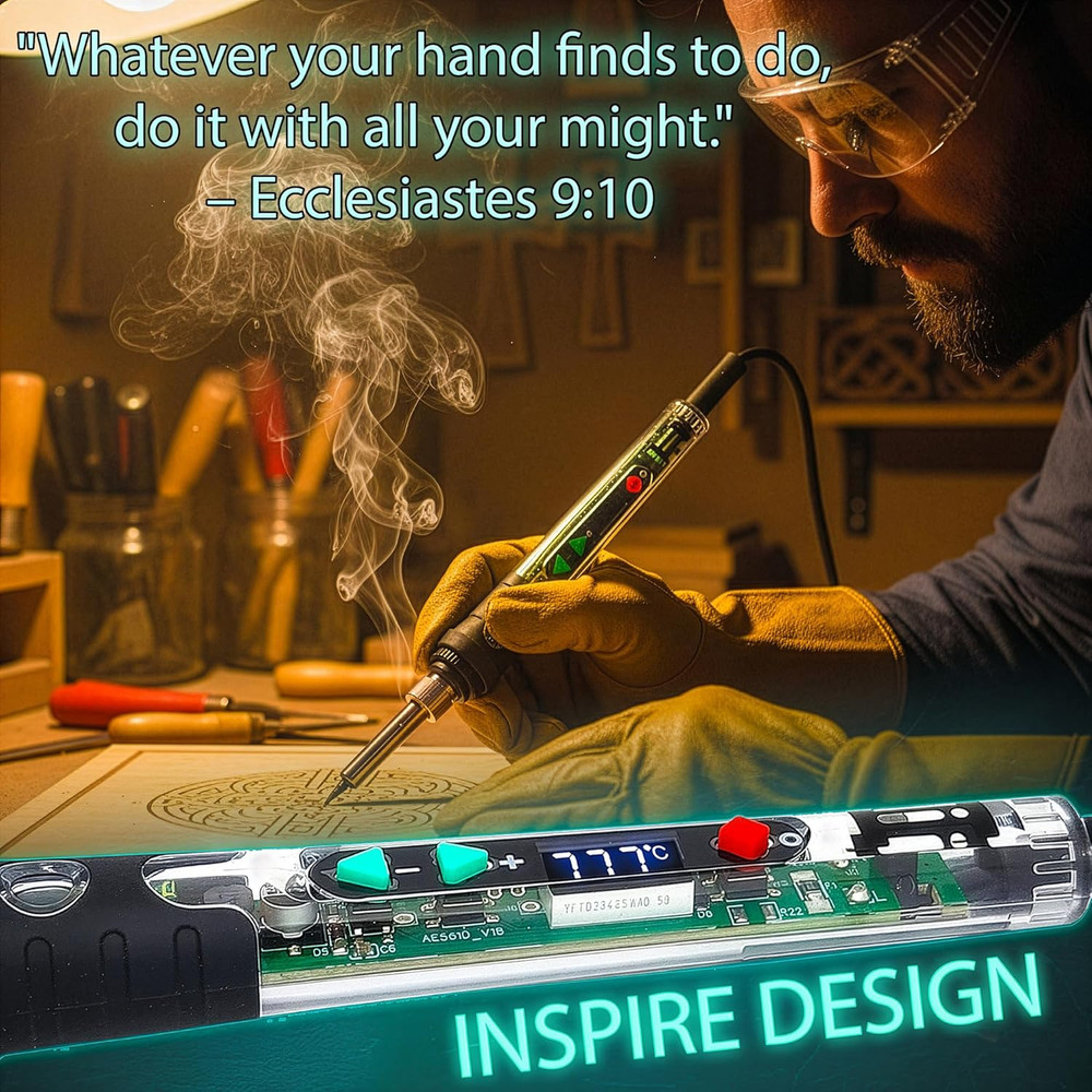 Lnside Lnsight 68W Adjustable Temperature Soldering Iron Kit for DIY Projects