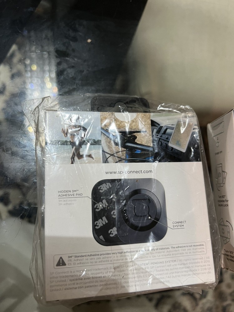 SP Connect Universal Interface Adhesive Pad for Phone on Bikes+ Clutch Mount