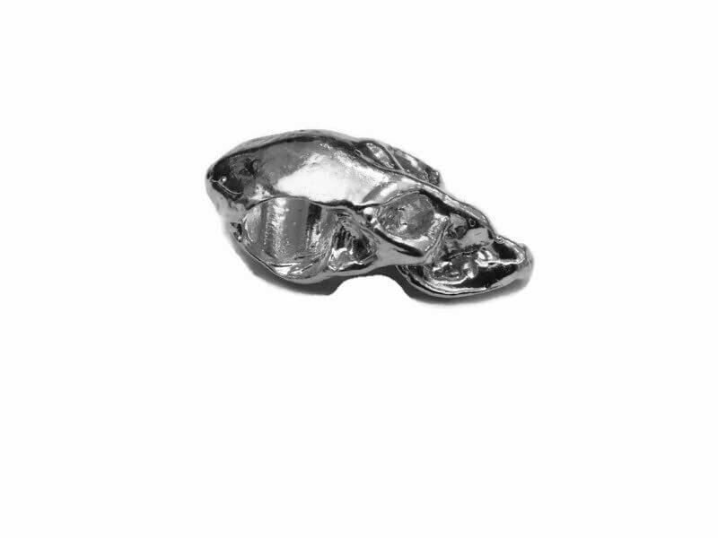 Skull #13 Charm Pendant .925 Sterling Silver