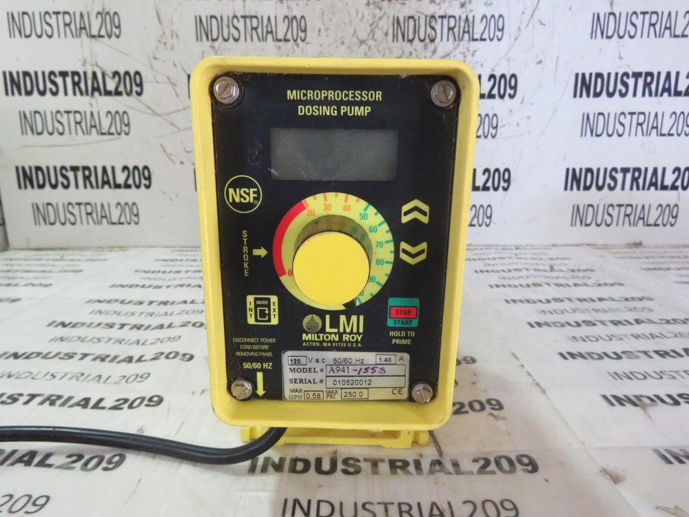 MILTON ROY PUMP A941-155S USED