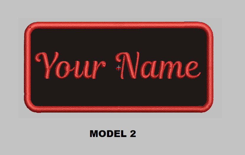 Custom Embroidered 4"x 1.5" Name Patch Motorcycle Biker