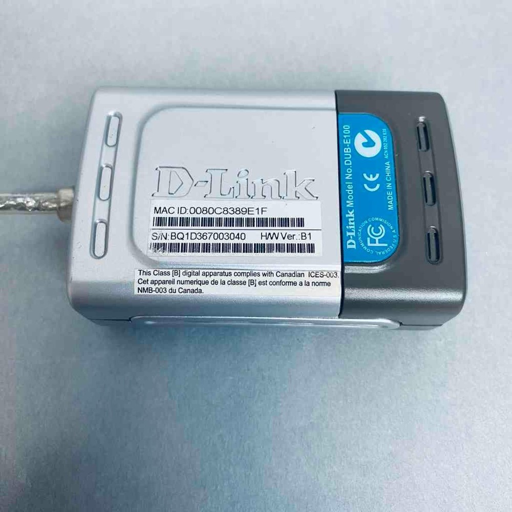 D-Link High-Speed Ethernet Adapter USB 2.0 to Ethernet