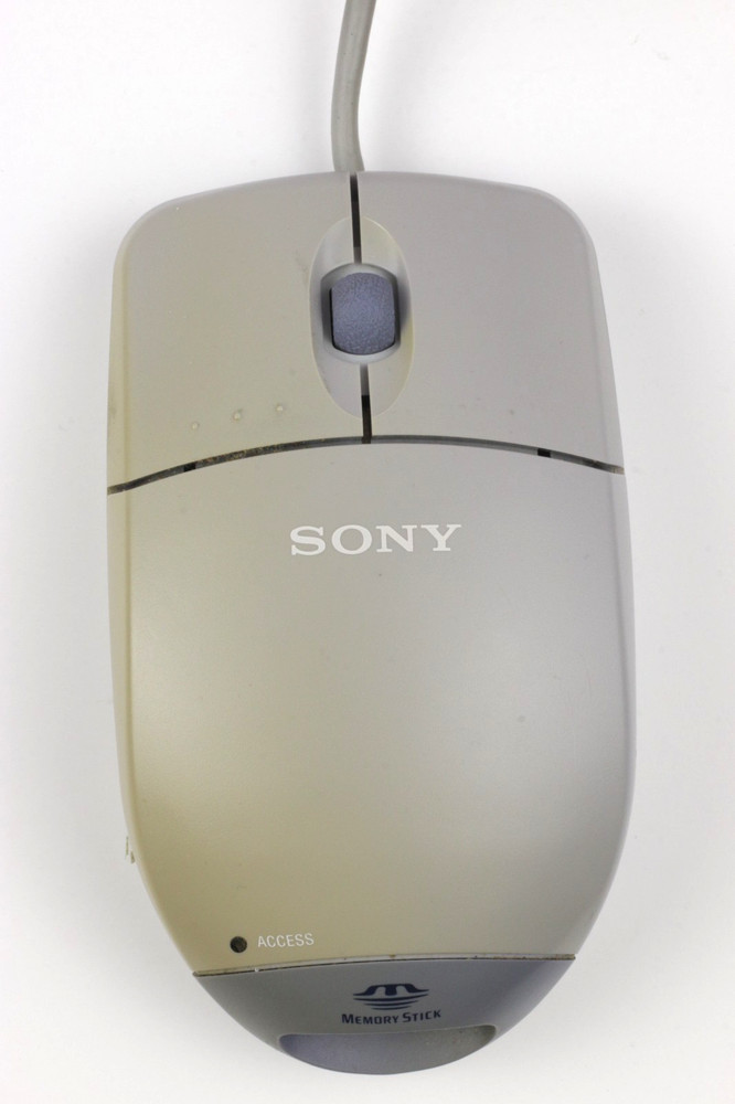 Vintage Sony Memory Stick Reader Writer USB Optical Mouse MSAC-US5 *280