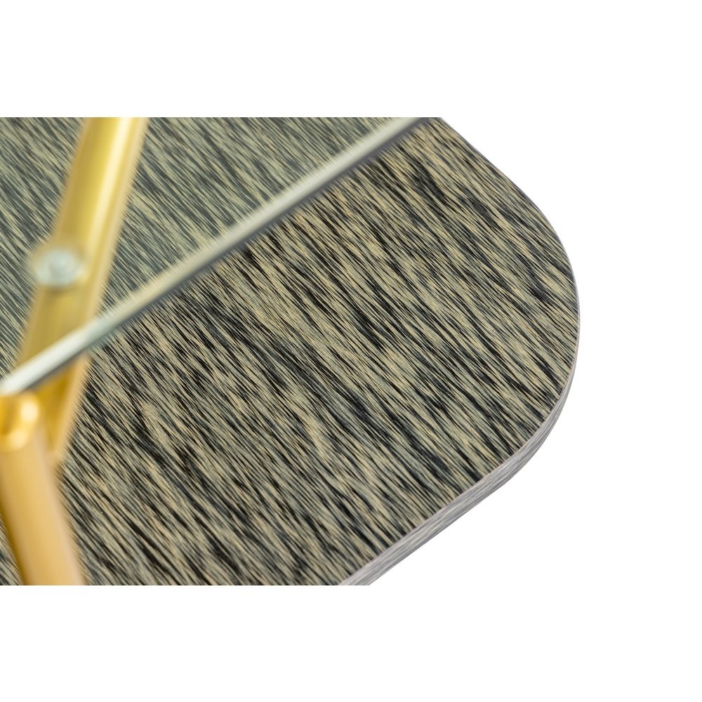 Modrest Cari - Glam Gold + Glass End Table
