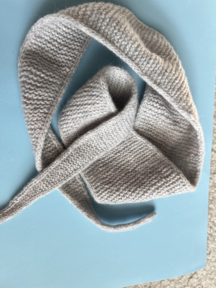 Handmade Beige Infinity Scarf