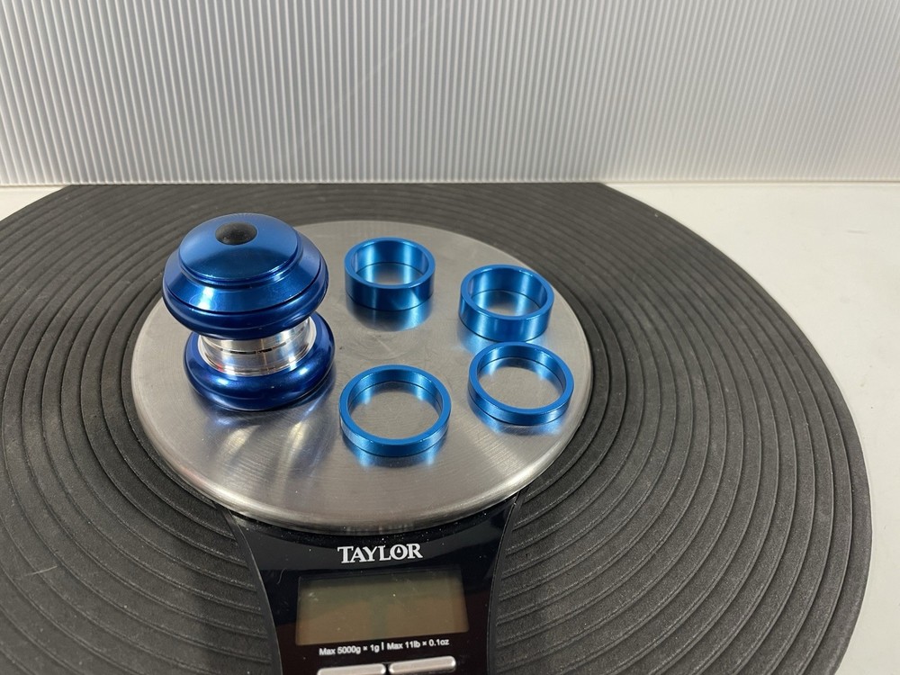 1 1/8” Threadless Klunker Conversion Headset BLUE With Spacers Old School BMX