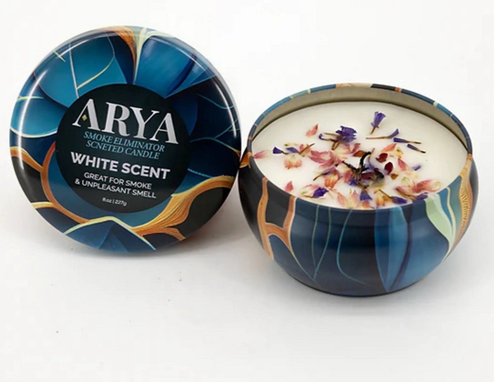 ARYA ODOR ELIMINATOR SCENTED CANDLE- 8OZ- 1CT- Assorted Scent
