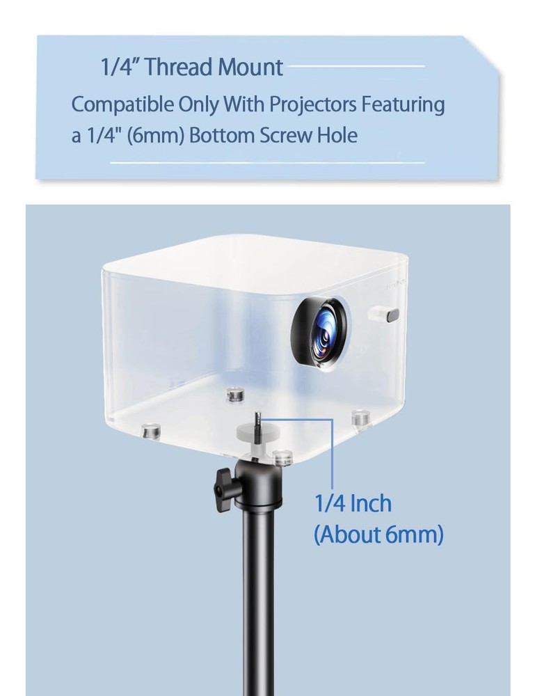 Projector Stand - Adjustable Height Universal Ceiling Mount with EPSON, XGIMI...