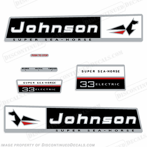 Fits Johnson 1966 33hp Decals