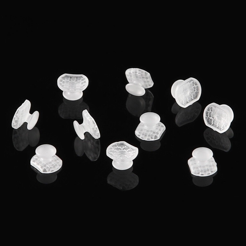 50 Pcs Dental Bondable Composite Ceramic Lingual Button Rectangular Transparent