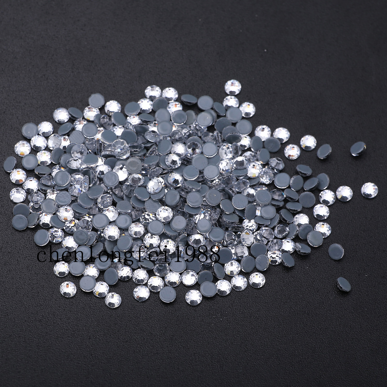 Crystal AB Iron On Hotfix Rhinestones Hot Fix Flatback White Clear Strass Stones