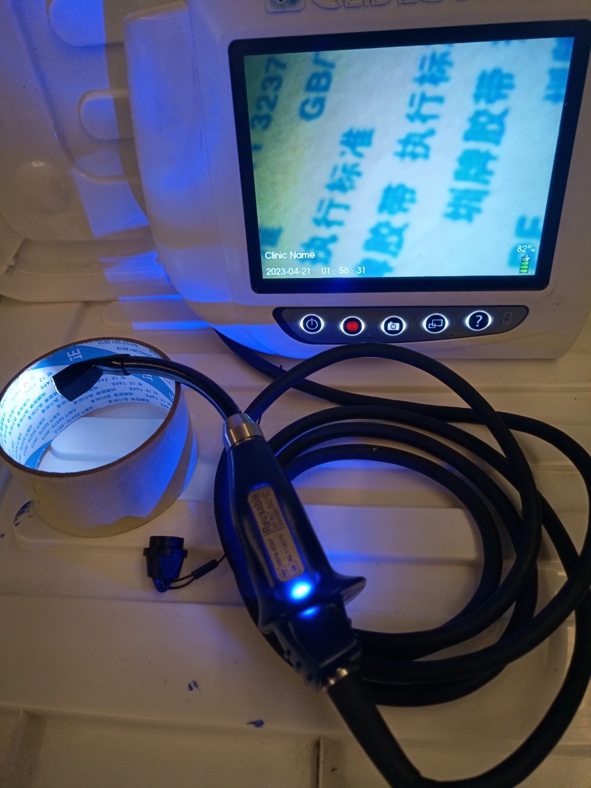 Verathon Glidescope 0570-0307 AVL 3-4 Baton Blade , Clear Image / Crack on Tip