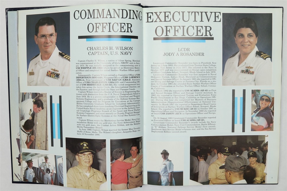 USS Acadia (AD-42) 1992 Westpac Deployment Cruise Book
