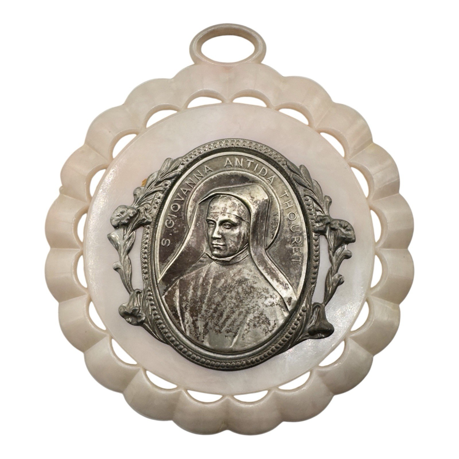 Saint St Jeanne Antide Thouret Catholic French NUN Sister Vintage Souvenir Frame