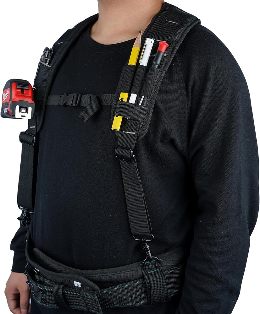 Durable Construction Work Pouch Suspenders