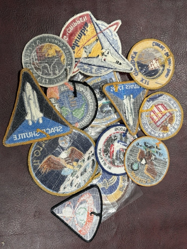 NASA APOLLO COLUMBIA SPACE SHUTTLE PILOT Patch Lot 13 Bundle Set