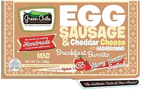 Green Chile Food Company, Frozen Breakfast Burrito, Egg/Sausage/Hashbrown/Che...