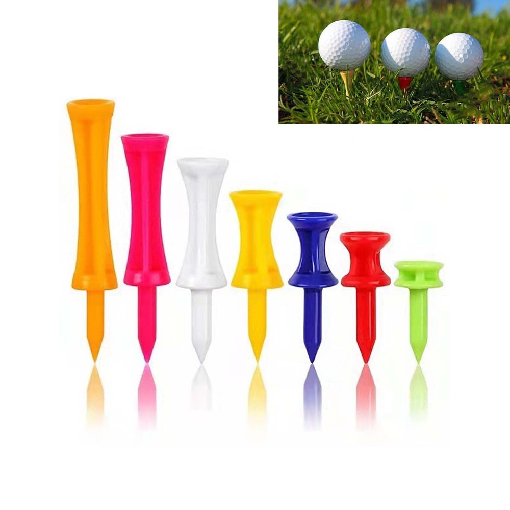 70 Pcs Golf TeesGolf Step Down Tees Value Multiple Colors Size BulkPlastic Un...