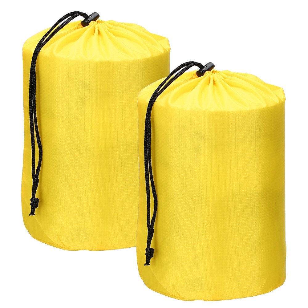 Drawstring Bag, Storage Bags, 7x13" & 2Pcs & Yellow