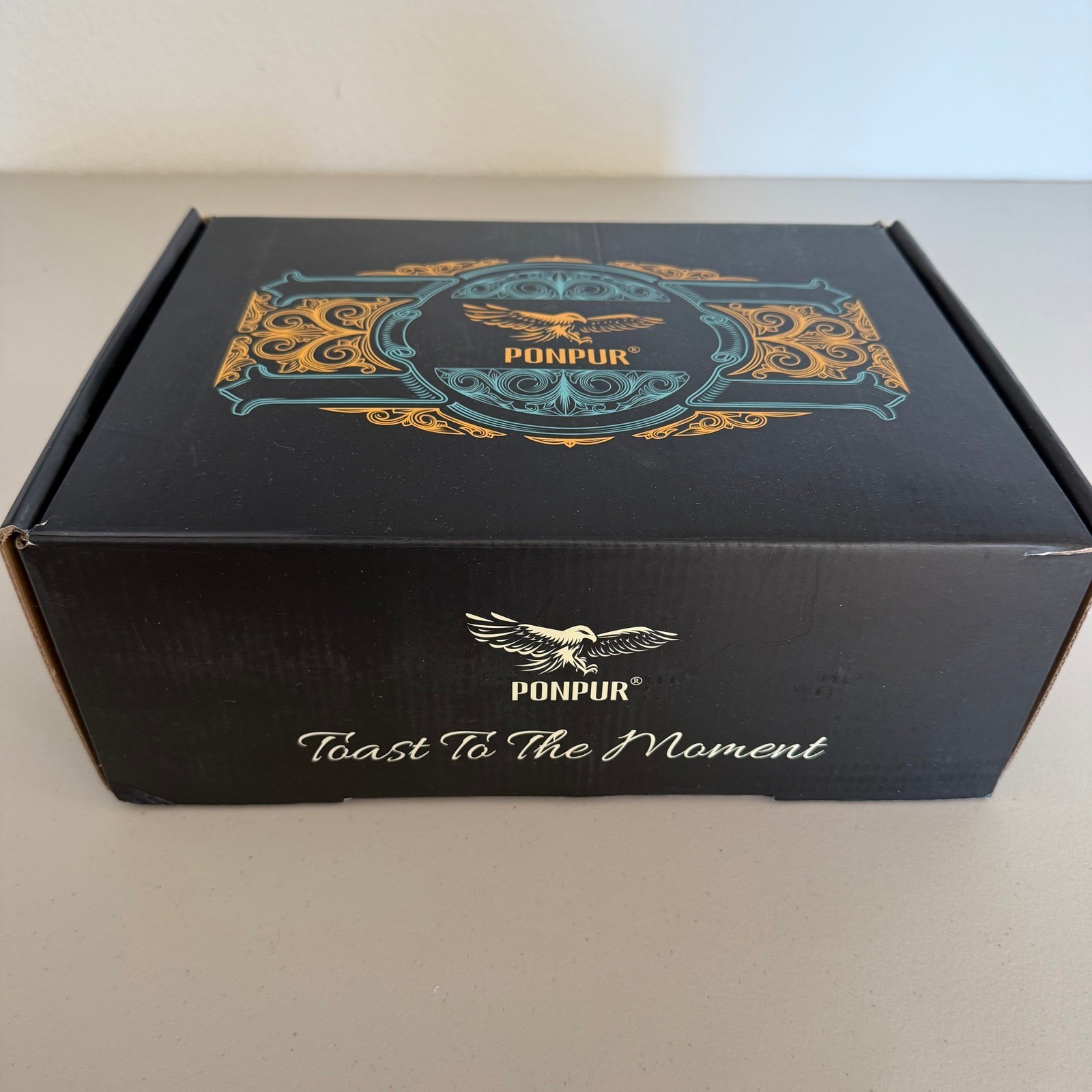 NEW PONPUR Whiskey Decanter Set Glasses Etched America WE THE PEOPLE USA GIFT