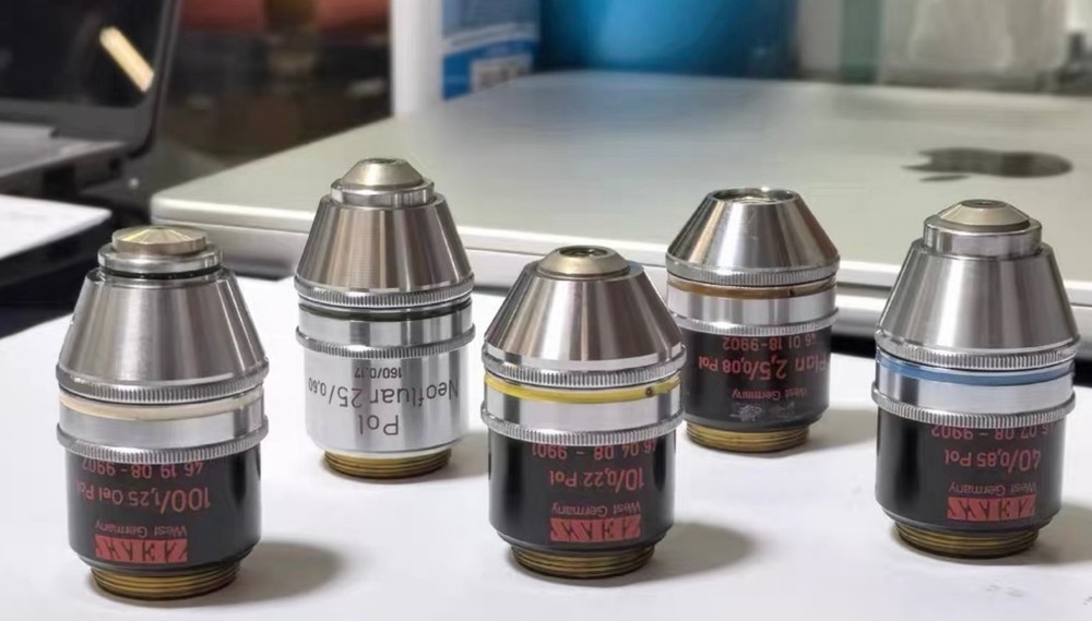 Zeiss microscope polarizing objective set POL five