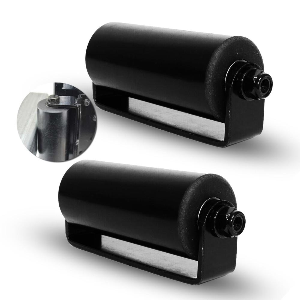 2Pack Slide Gate Guide Roller with C Post Welded Bracket, Hard Nylon Sliding ...