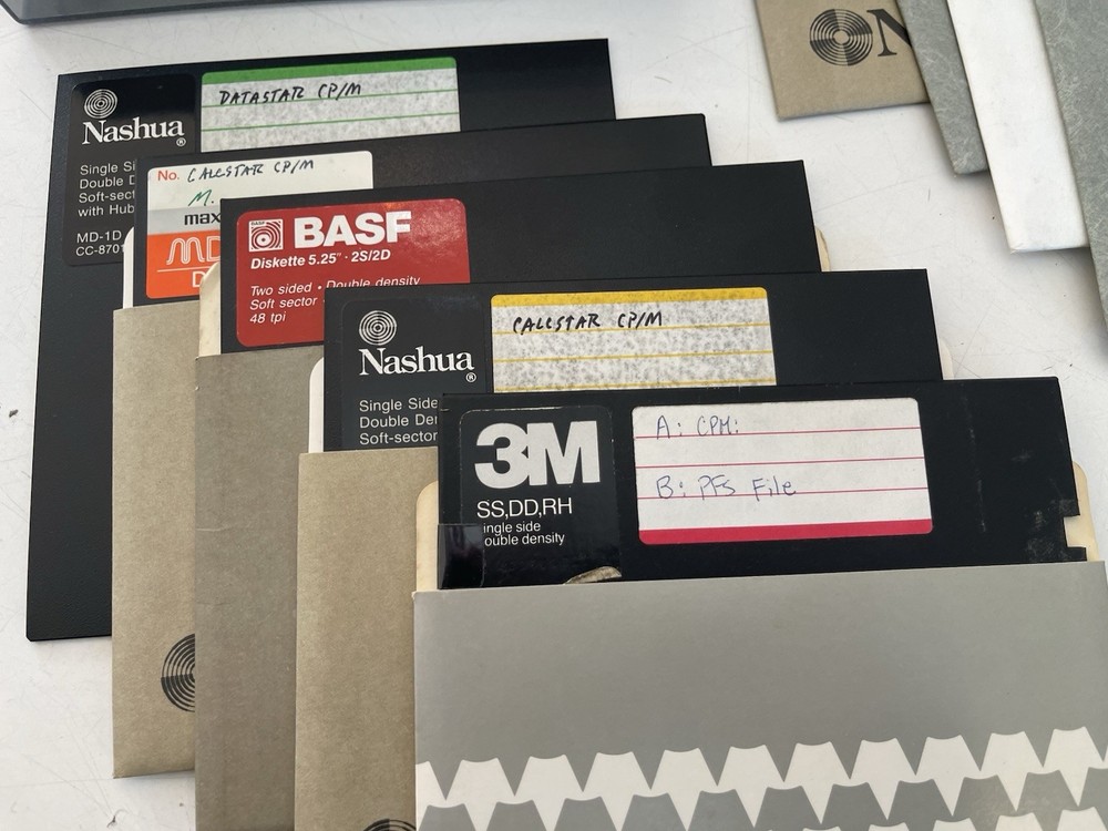 Sony MBC-1000 Computer Floppy Boot Disks + Software + Disk Carrying Case