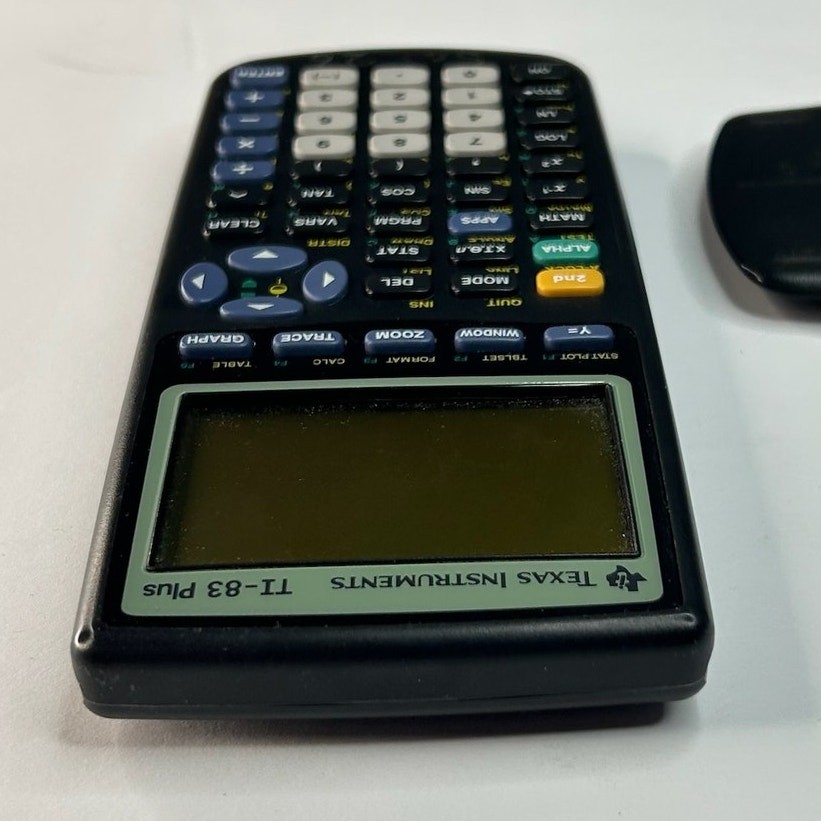 Texas Instruments TI-83 Plus Graphing Calculator Tested Working Marked See Pics