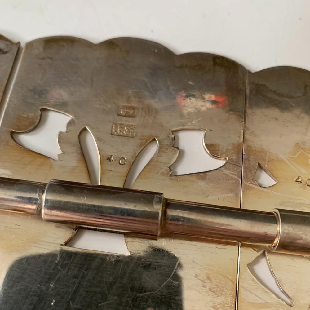 VINTAGE IFS LTD 40 SILVER PLATED TRIVET EXPANDABLE z