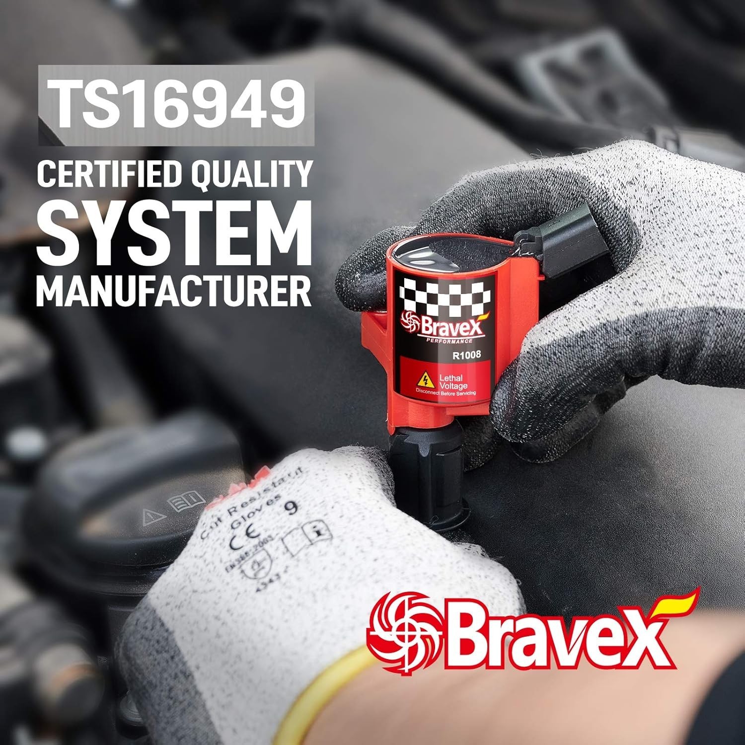 Bobinas Encendido 8 Pzs Alto Rendimiento Compatibles Ford 4.6/5.4L V8 Rojo,Nuevo