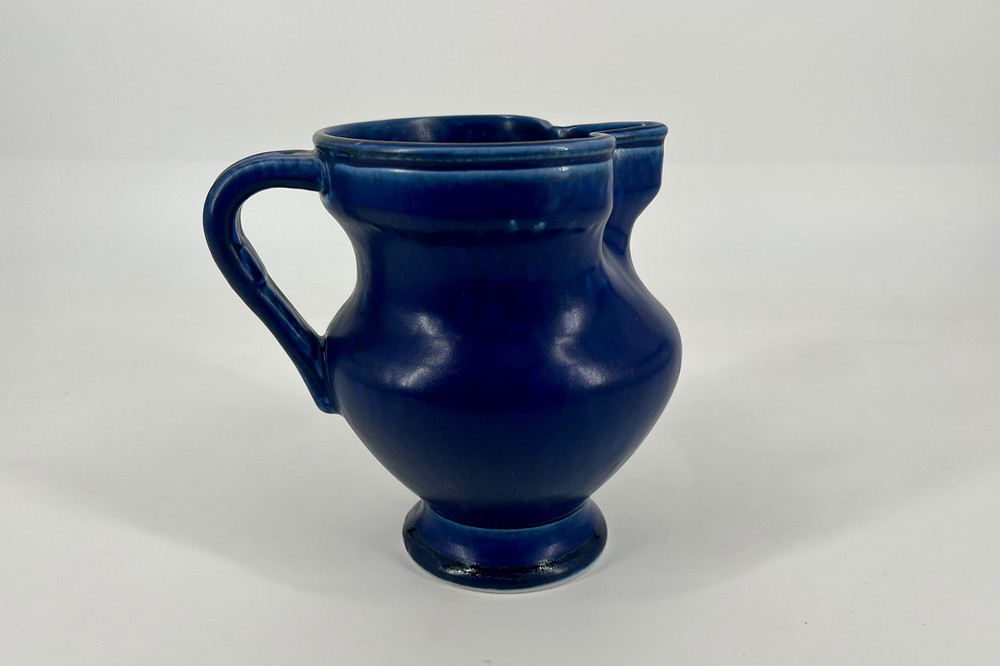 Cobalt Blue Ceramic Pitcher