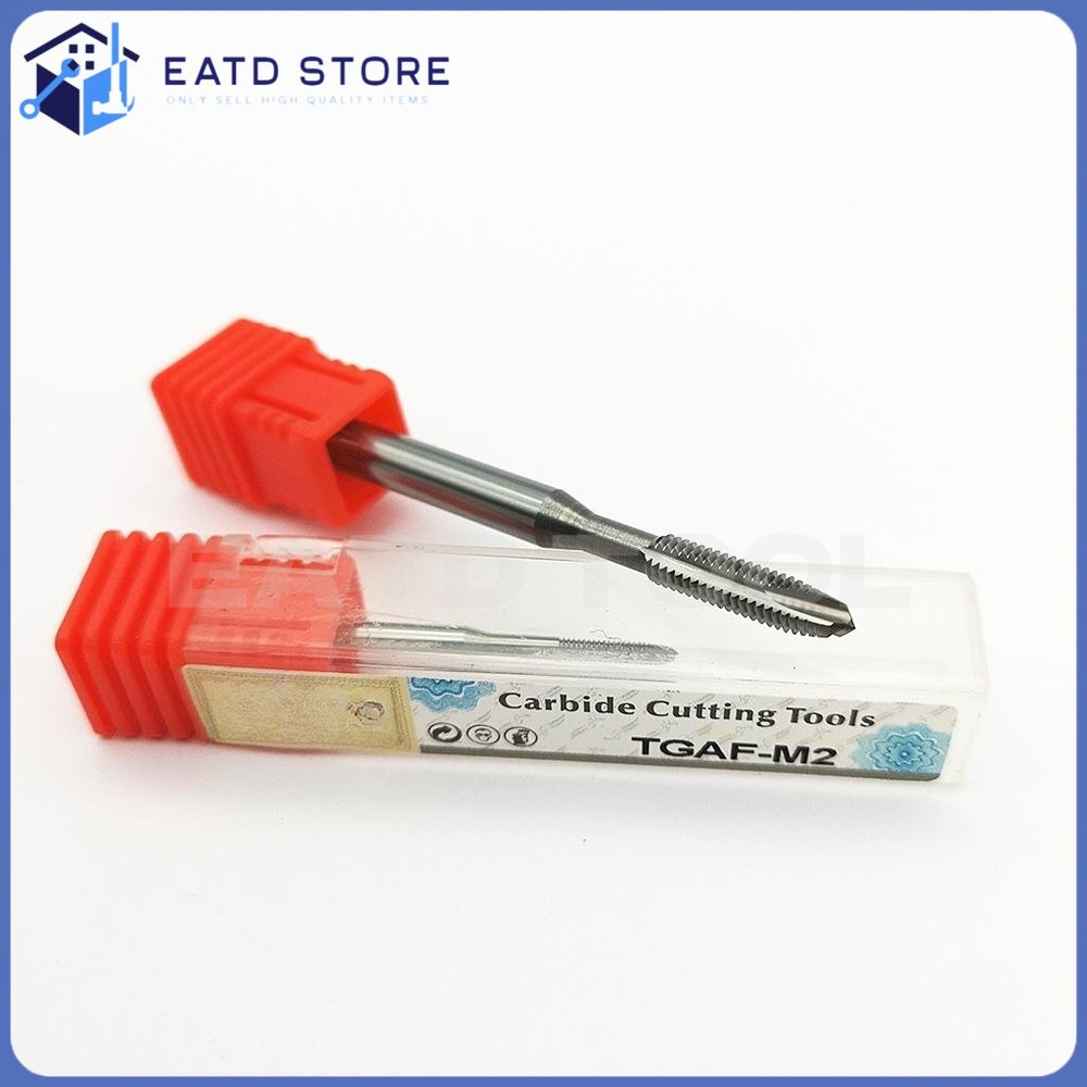 Solid Carbide Pointed Plug Tap Machine Metric Screw Thread HRC55 CNC