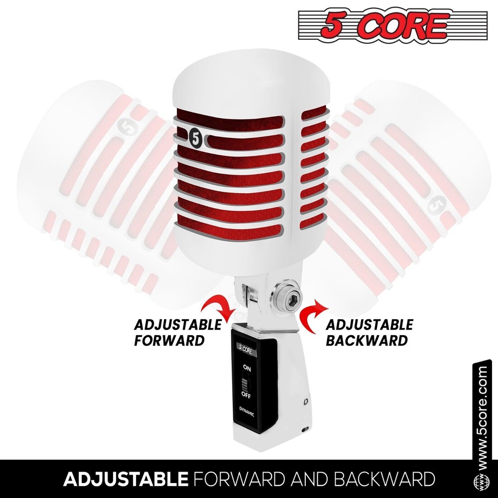 5Core Vintage Microphone Classic Dynamic Professional XLR Studio Retro Style Mic