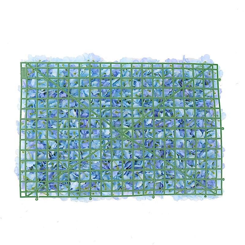 4 Serenity Blue Hydrangea Flowers Mat Wall Backdrop Panels Wedding Decorations