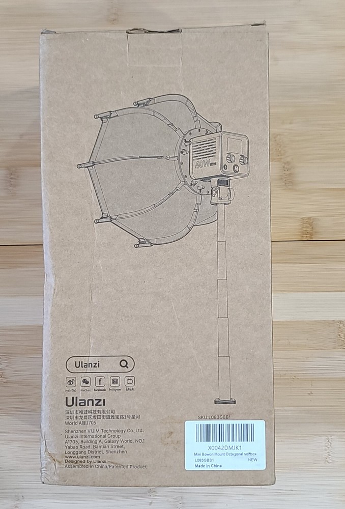 Ulanzi AS-D30 30cm Mini Bowens Mount Octagon Softbox Studio Flash & Speedlight