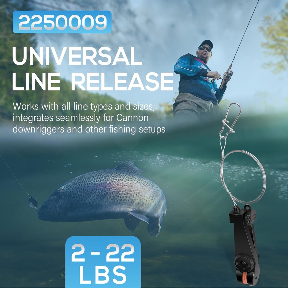 2250009 Universal Line Release, Adjustable Tension 2–22lbs