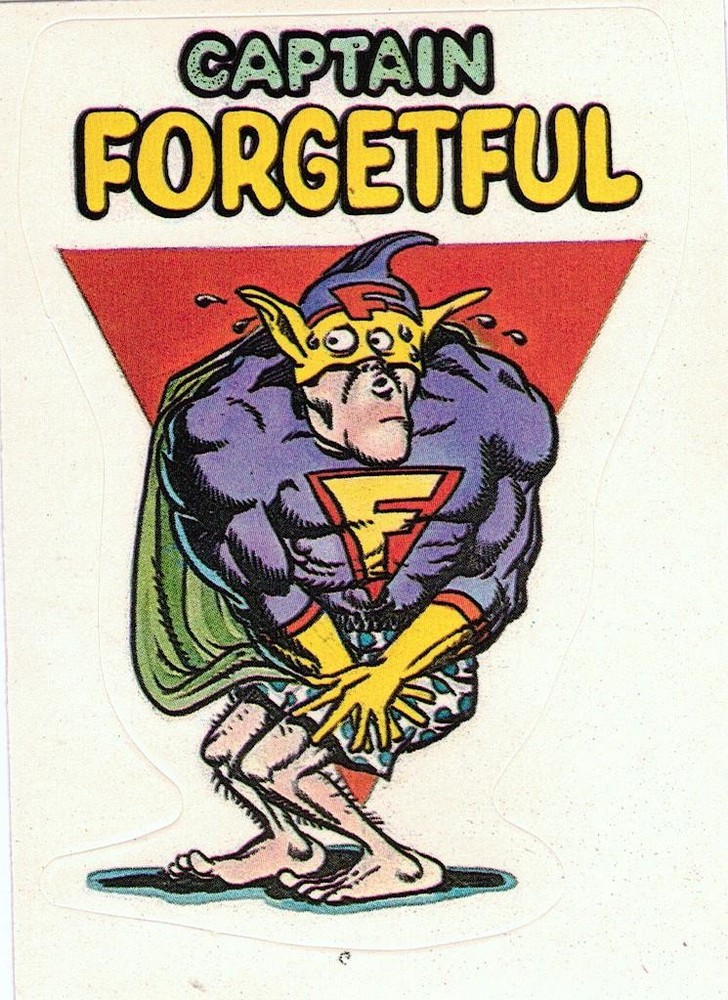 1983 General Mills Zero Heroes Trading Sticker Pack