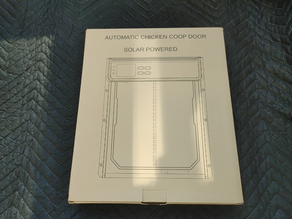 Automatic Chicken Coop Door Solar Powered, LCD Display Chicken Door with Timer