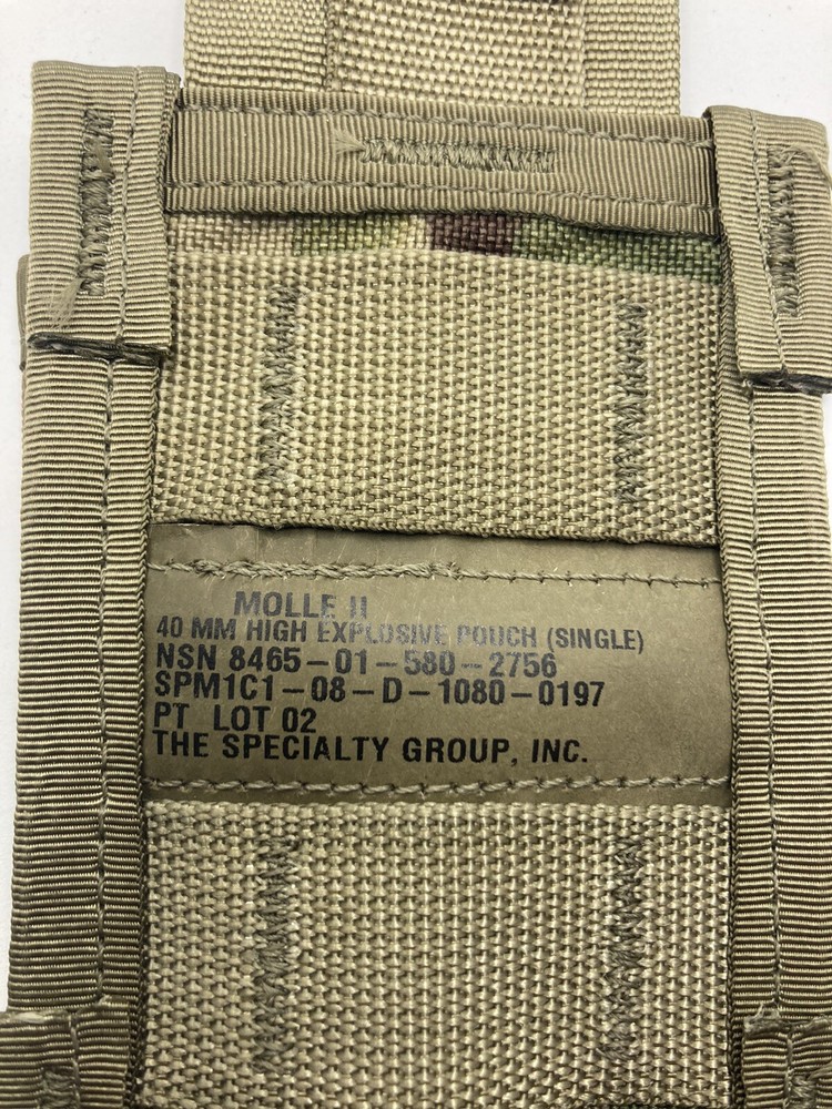 MULTICAM MOLLE Single 40mm Pouch USGI