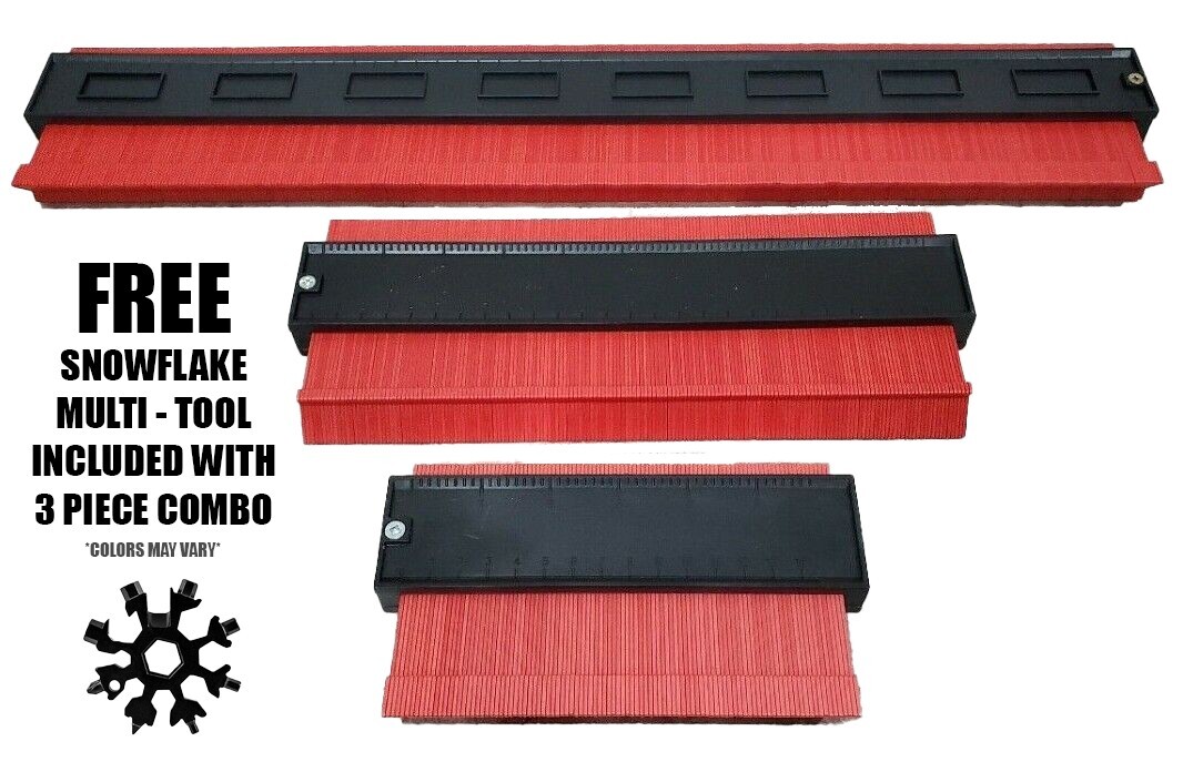 Shape Profile Contour Gauge Plastic Tool Duplicator Irregular Template Tracing