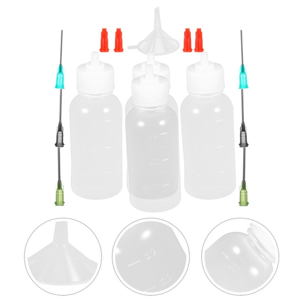 Needle Bottle Applicator Convenient Tip Empty Glue Bottles with Tips