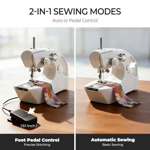 Portable Cordless Handheld Sewing Machine - Mini 2-Thread Stitcher for DIY, Mend