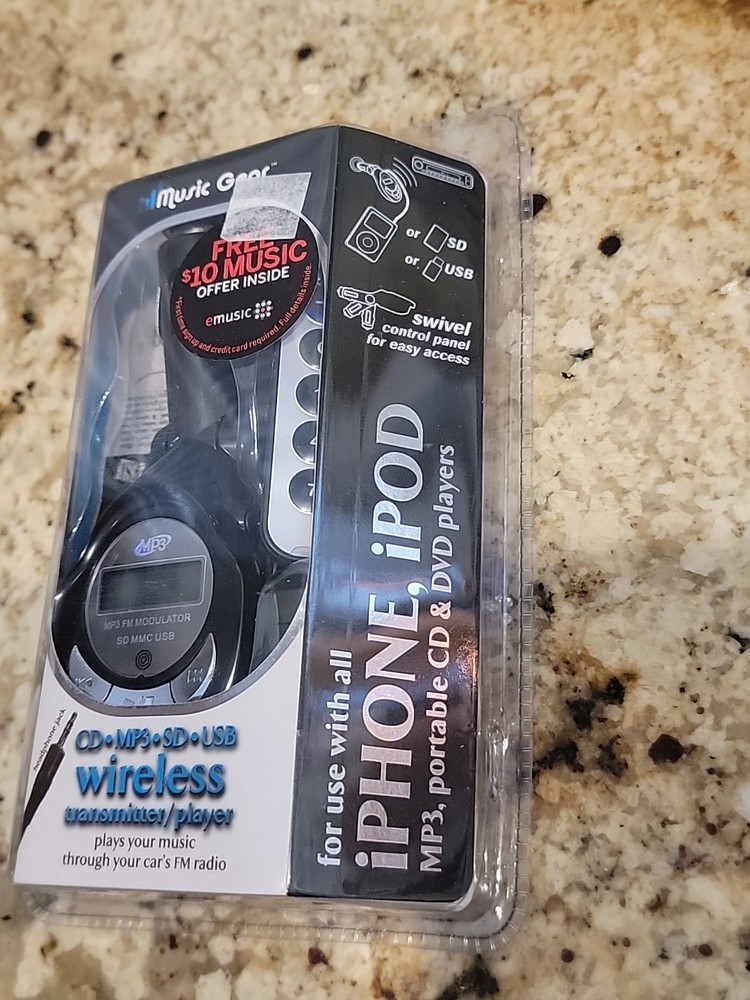 Music Gear USB Wireless Transmitter Player w/ Remote (iPhone mp3 ipod ipad.. NEW